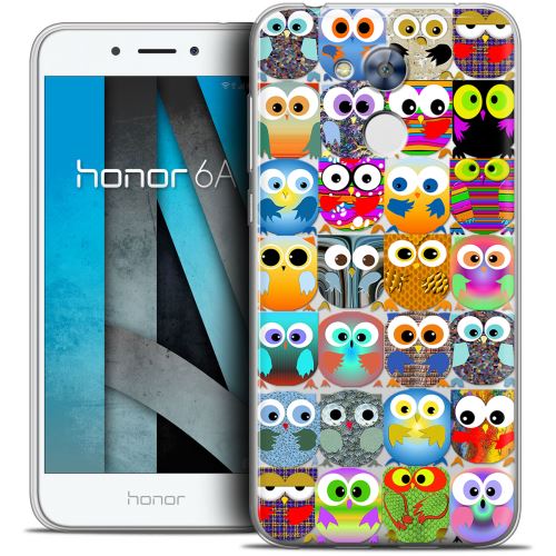 Caseink - Coque Housse Etui Huawei Honor 6A (5 ) [Crystal Gel Motif HD Collection Claude Design Hibous - Souple - Ultra Fin]