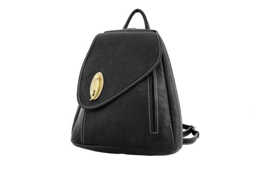 Sac à dos Katana cuir de Vachette K 322016 - Noir