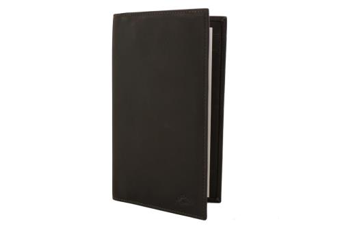 Porte-chéquier Katana Cuir de Vachette souple Gras K 653008 - Marron