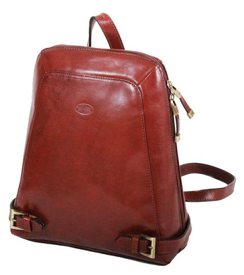 Sac à dos Katana en cuir de Vachette collet K 82358 - Marron