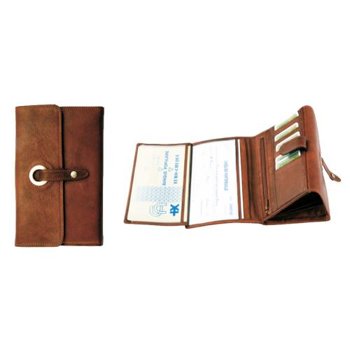 Compagnon / Porte-chéquier Katana K 753115 - Marron