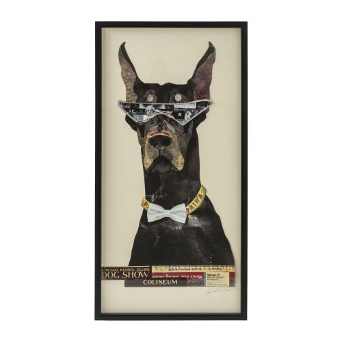 Tableau Frame Art Cool Dog 121x61cm Kare Design