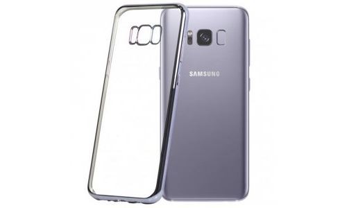 Coque souple Moxie Galaxy S8+ chromé dos transparent