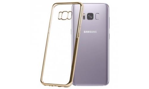 Coque souple Moxie Galaxy S8+ gold dos transparent