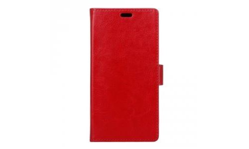 Etui type portefeuille rouge Huawei Honor 6X rabat latéral fonction stand