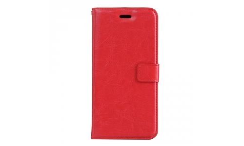 Etui type portefeuille rouge Honor 5X rabat latéral articulé fonction stand
