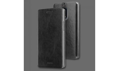 Etui Nokia-6 noir rabat latéral articulé fonction stand