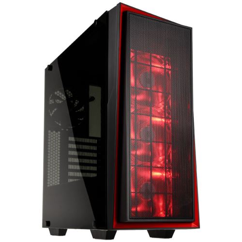 Boitier Silverstone SST-RL06BR-GP Redline Noir/Rouge