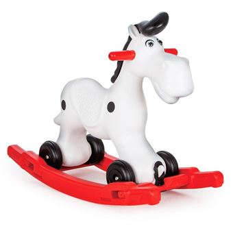 Cheval a bascule Bob Gallop blanc rouge Jouet a bascule Achat prix fnac
