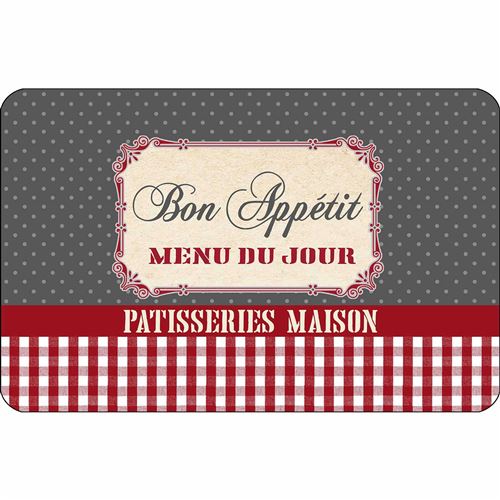 set de table 28.5 x 44 cm polypropylene opaque bistrot de paris