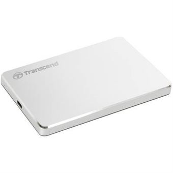 Transcend StoreJet 25C3S - Disque dur - 1 To - externe (portable) - 2.5" - USB 3.1 Gen 1 (USB-C connecteur) - argent - 1