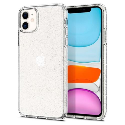 Spigen Liquid Crystal Glitter - Coque de protection pour téléphone portable - polyuréthanne thermoplastique (TPU) - quartz crystal - pour Apple iPhone 11
