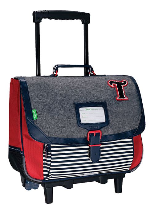 Cartable trol. Tann's Teddy 38cm Gris/R