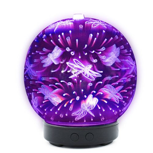 Diffuseur ultrasonique de parfum d'arôme diffuseur d'huile essentielle en verre - Multicolore