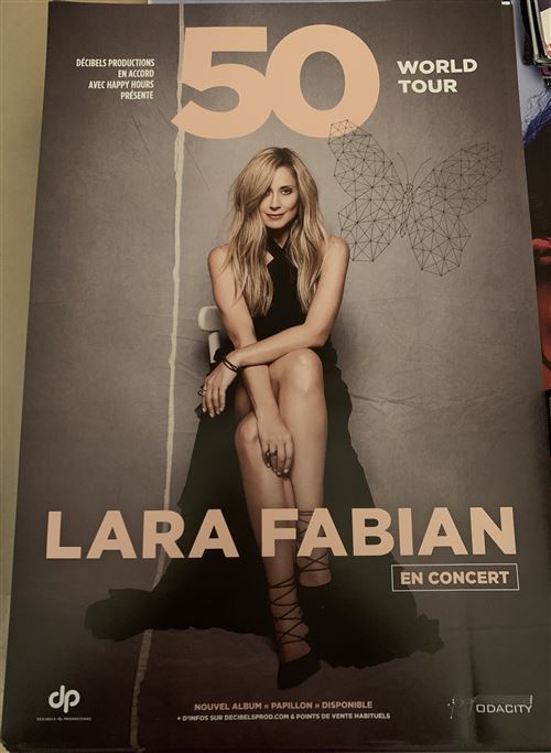 Lara FABIAN - 50 World Tour - 40x60cm - Affiche