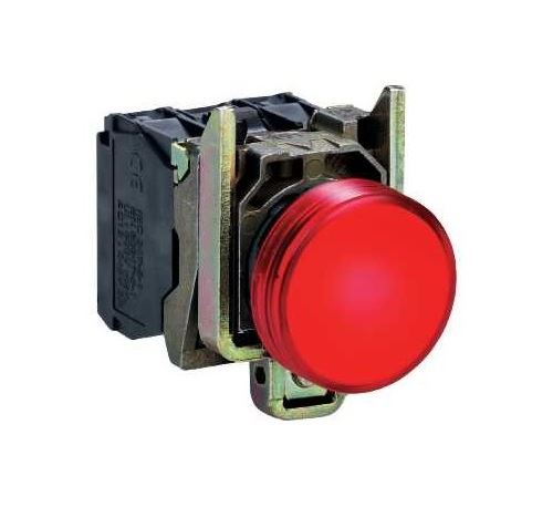 Voyant lumineux Harmony - rond - 240V - Ø22 - Rouge - LED intégrée