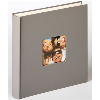 Petit album photo 10x15 - pages claires, couverture en lin avec fenêtre  avant, 2 Pack, chaque petit album contient 52 photos, Noir