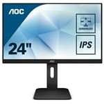 AOC X24P1 - Écran LED - 24" - 1920 x 1200 Full HD (1080p) @ 60 Hz - IPS - 300 cd/m² - 1000:1 - 4 ms - HDMI, DVI, DisplayPort, VGA - haut-parleurs