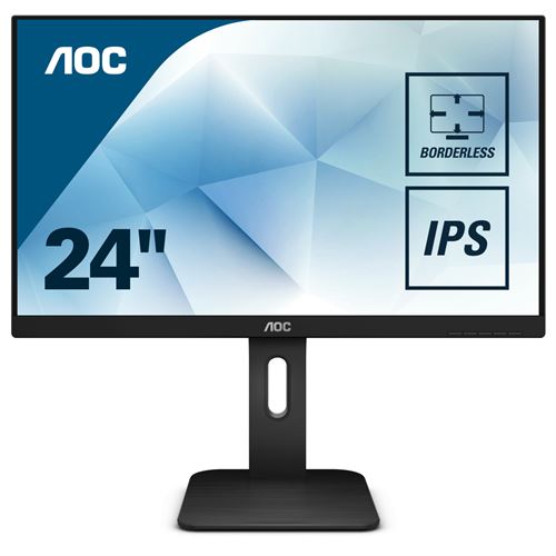 AOC X24P1 - LED-monitor - 24" - 1920 x 1200 Full HD (1080p) @ 60 Hz - IPS - 300 cd/m² - 1000:1 - 4 ms - HDMI, DVI, DisplayPort, VGA - luidsprekers