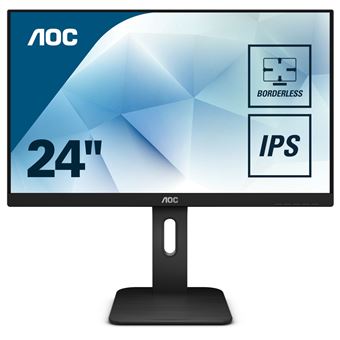 AOC X24P1 - Écran LED - 24" - 1920 x 1200 Full HD (1080p) @ 60 Hz - IPS - 300 cd/m² - 1000:1 - 4 ms - HDMI, DVI, DisplayPort, VGA - haut-parleurs