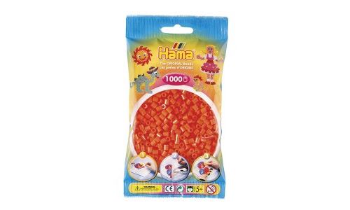 Sachet de 1000 perles midi orange - hama