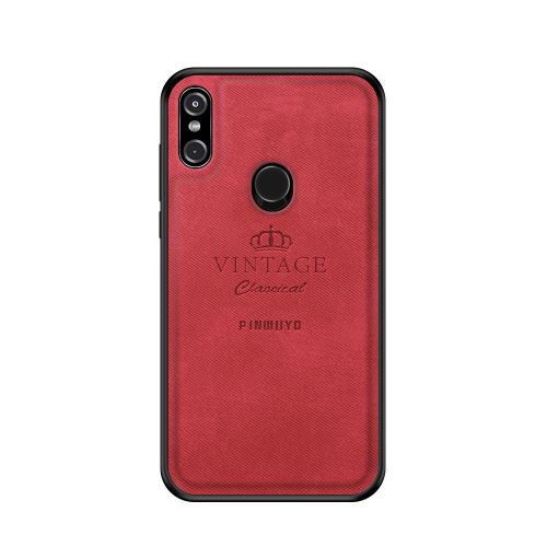 Coque en TPU série honorable hybride rouge pour votre Motorola One Power/P30 Note