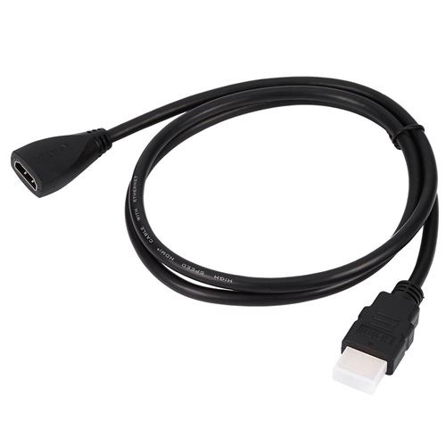 Câble d'extension HDMI 1M / 3.28FT, Haut Débit Mâle vers Femelle pour Lecteur Blu-ray, téléviseur 3D