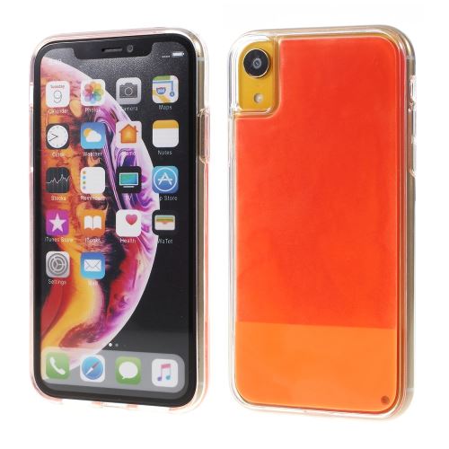 Coque en TPU Sable mouvant anti-chute rouge pour votre Apple iPhone XR
