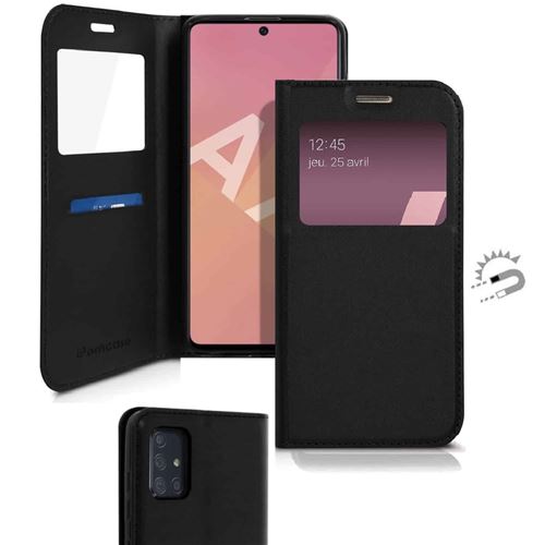 Etui de protection porte carte pour Samsung Galaxy A71 - Noir