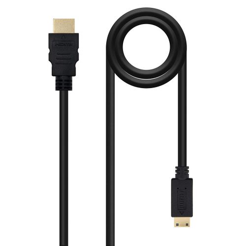 Nano Cables 10.15.0901 - Cable HDMI a Mini HDMI V1.3, A/M-C/M (1 mètres), noir