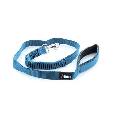 Meilleurs prix pour I DOG Laisse Confort - L 120 cm - Bleu et gris - Pour chien