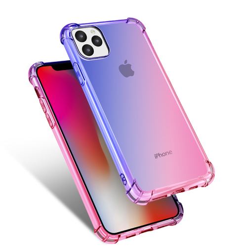 Coque dégradé de couleur antichoc pour Apple iPhone 11 6.1 - Bleu&Rose
