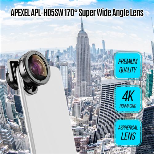 Objectif Pince 2 en 1 pour IPHONE 11 Smartphone Super Grand Angle