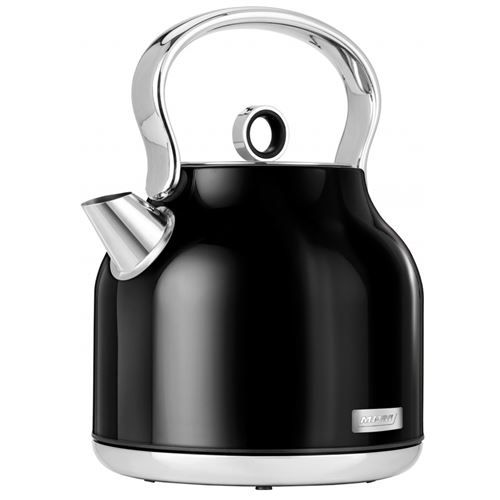 MPM MCZ-93 Bouilloire éÉectrique 1,7 L, Acier Inoxydable sans BPA, Vintage, sans Fil 2200W Negro/Plata