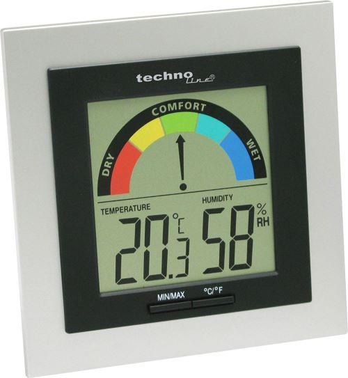 Technoline WS 9430 Thermomètre Argent/Noir
