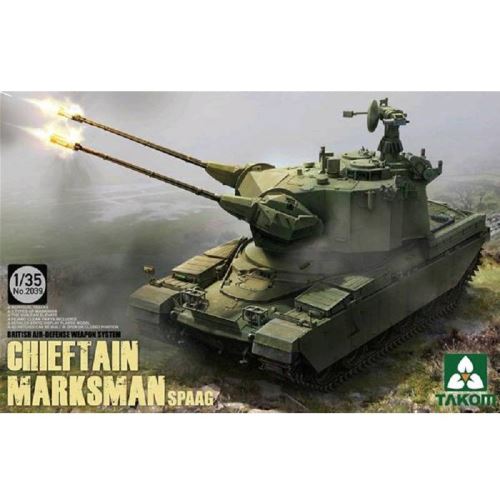 Maquette char britannique : Chieftain Marksman SPAAG Takom
