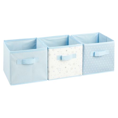 3 Bacs de rangement Kids - Bleu