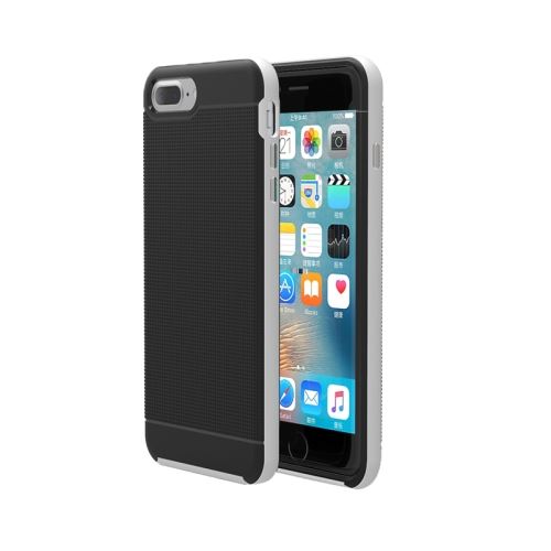 iPhone 8 Plus Coque Protection Plastique Argenté Combinaison ALS42526