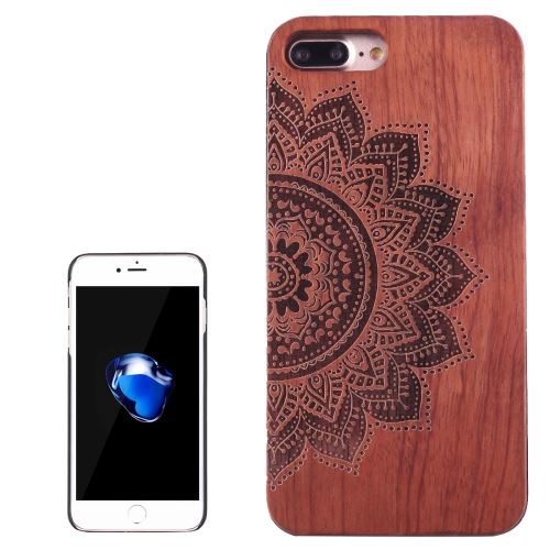 iPhone 8 Plus Coque Protection Plastique Effet Bois Fleurs ALS42641