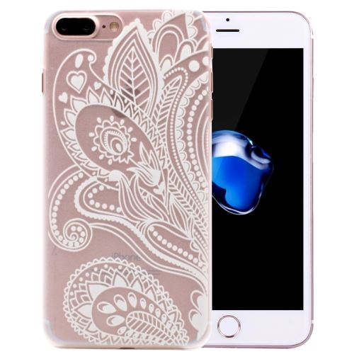 iPhone 8 Plus Coque Protection Plastique Transparent Fleurs ALS42661