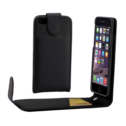 iPhone 8 Plus Housse Etui Cuir PU Noir Vertical ALS42714