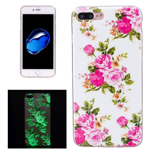 iPhone 8 Plus Coque Protection TPU Fluorescent Fleurs ALS42746