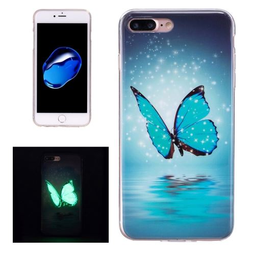 iPhone 8 Plus Coque Protection TPU Fluorescent papillon ALS42754
