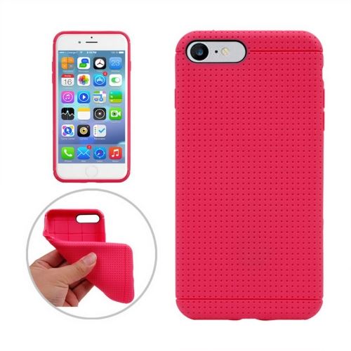 iPhone 8 Plus Coque Protection TPU Magenta Texture Nid Abeille ALS42817