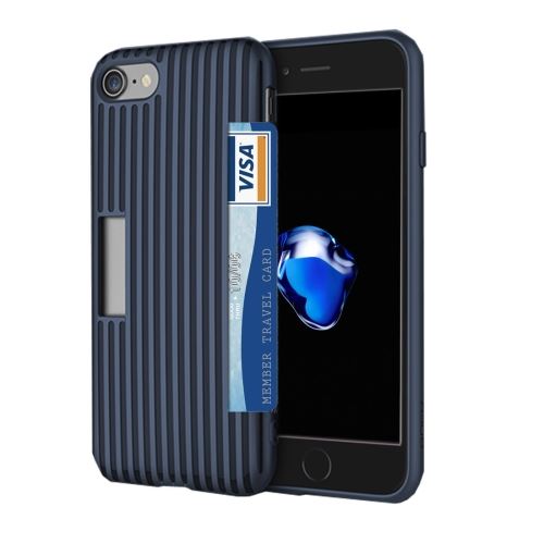 iPhone 8 Coque Protection TPU Bleu souple a carte 7 ALS39988