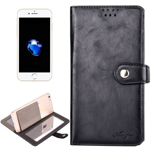 iPhone 8 Housse Etui Cuir PU Noir Miroir Intégré ALS40128