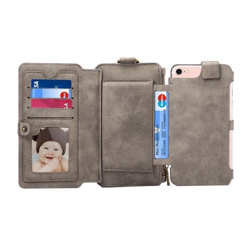 iPhone 8 Coque Protection Plastique Gris Detachable 7 ALS40135