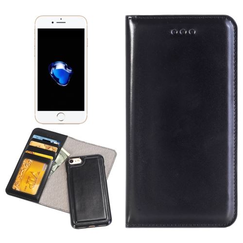 iPhone 8 Housse Etui Cuir PU Noir Horizontal ALS40140