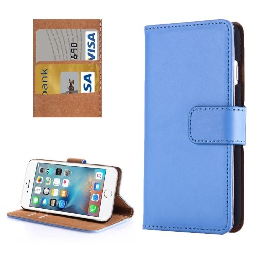 iPhone 8 Housse Etui Cuir Bleu Horizontal ALS40275