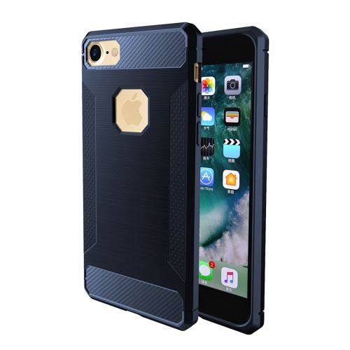 iPhone 8 Coque Protection TPU Bleu Effet brossé ALS40387